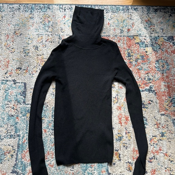 New Madewell black turtleneck sweater XXS - Picture 1 of 2